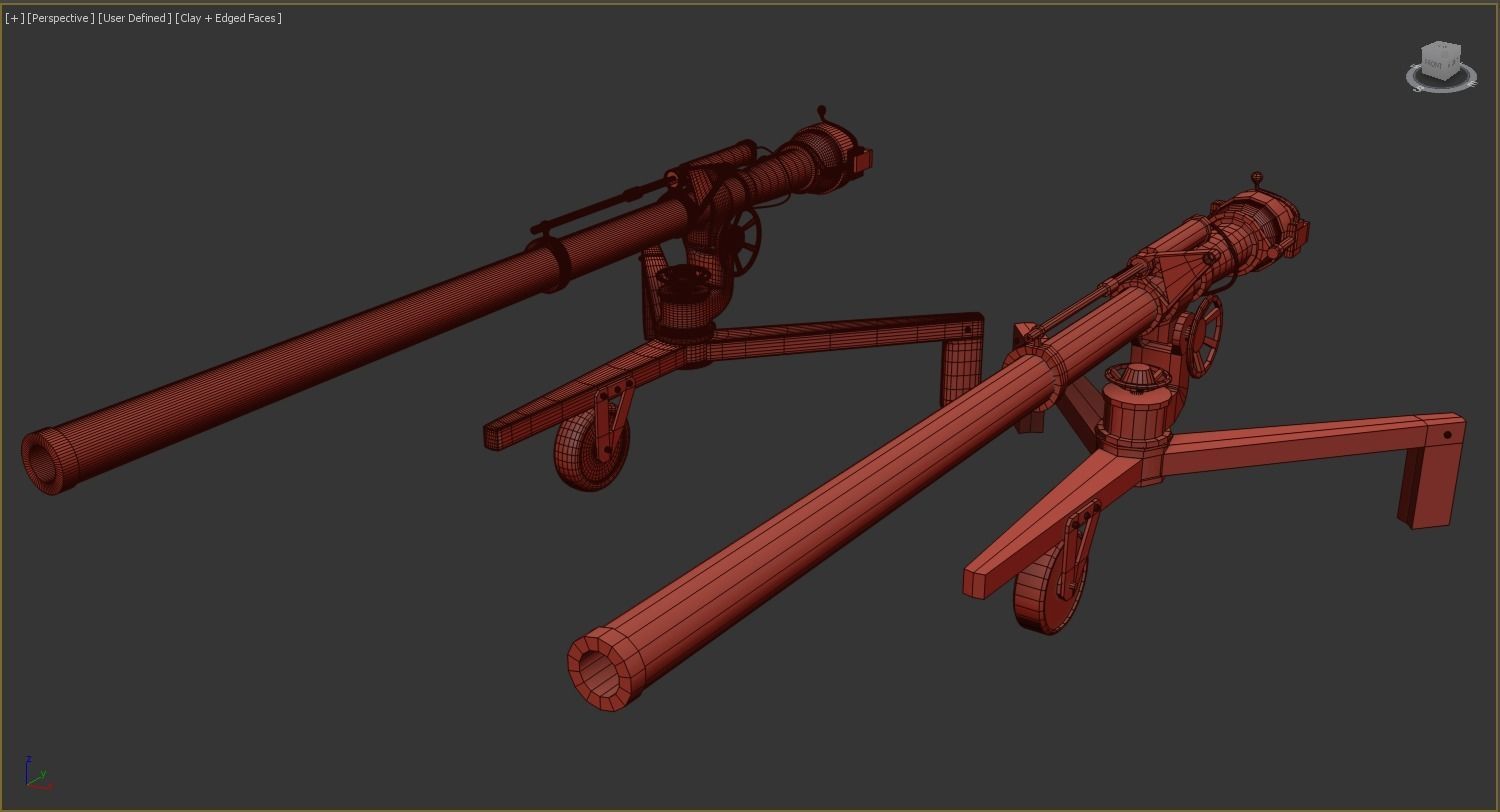 106mm M40 recoilless rifle Low-poly 3D model_10