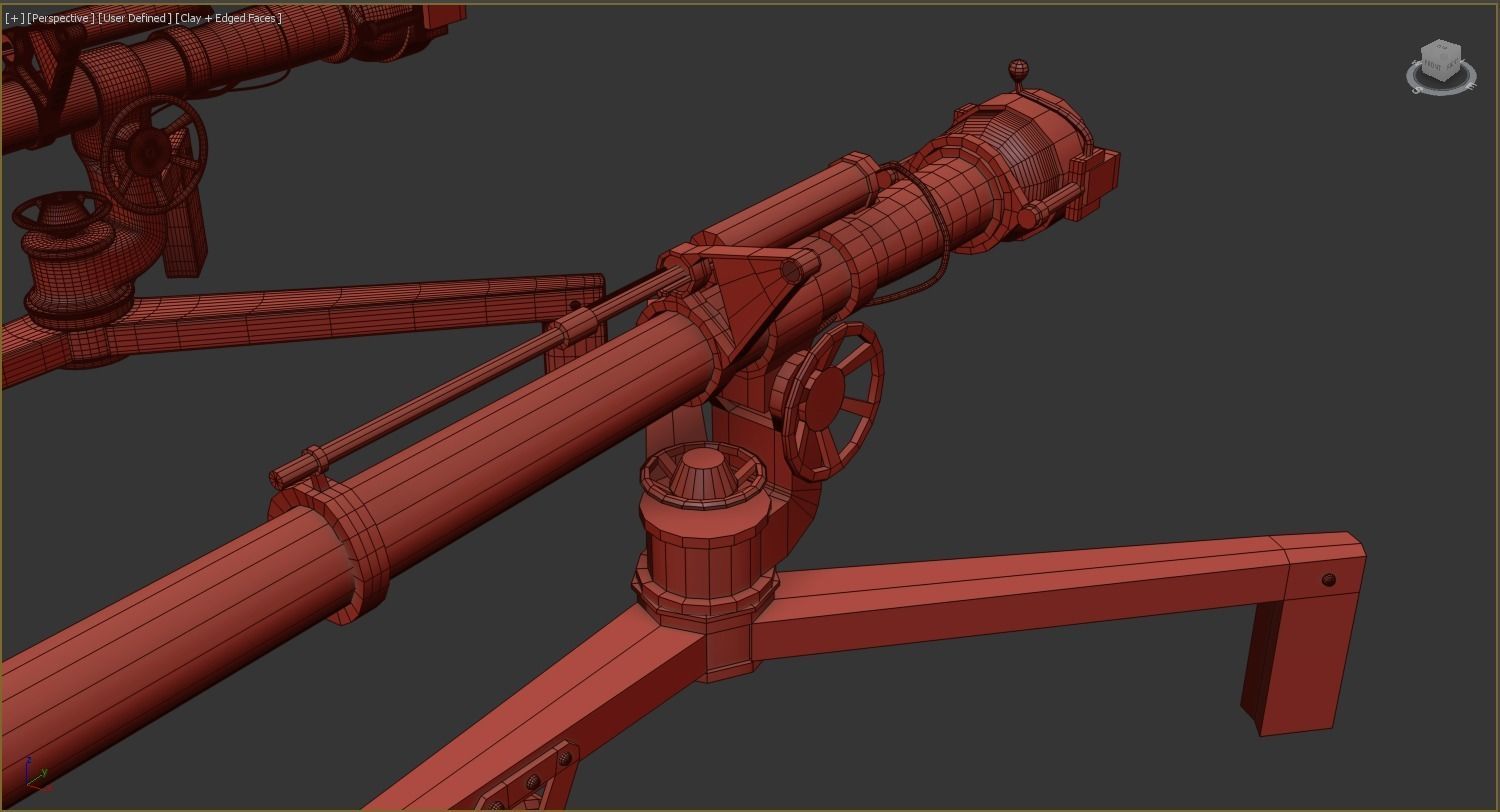 106mm M40 recoilless rifle Low-poly 3D model_8