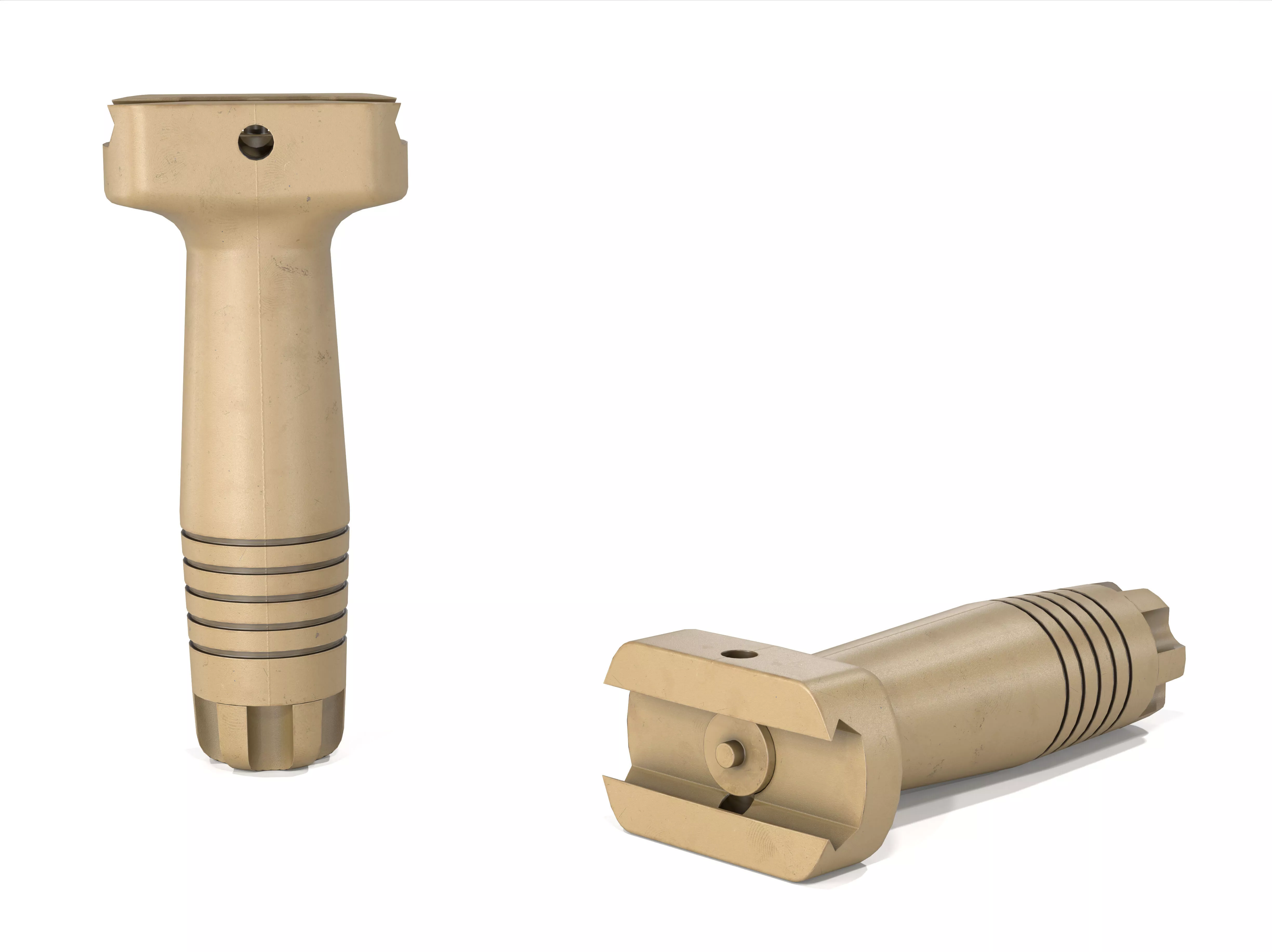Lancer Tactical Nylon Polymer Picatinny Vertical Foregrip FDE Low-poly 3D model