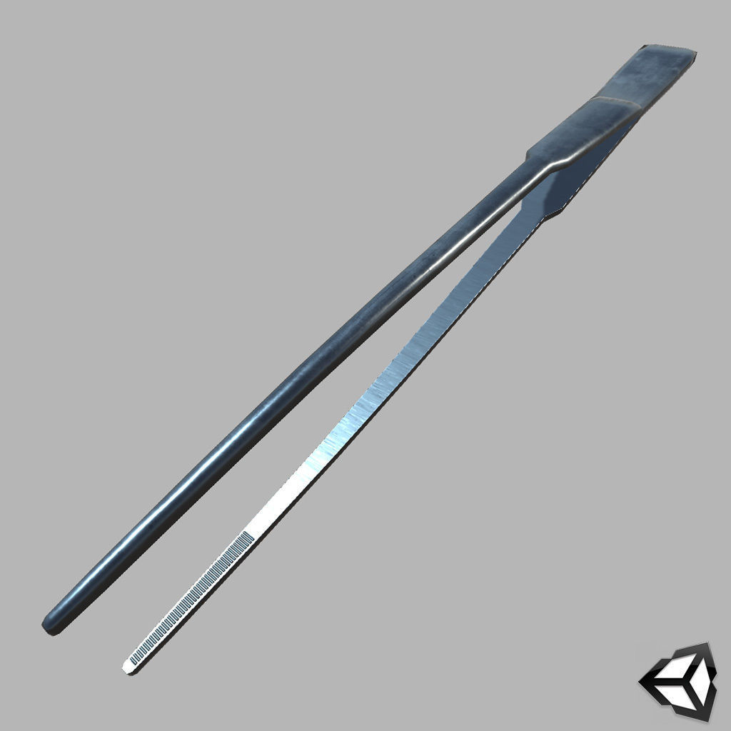 Tweezers pair of stainless steel tongs Low-poly 3D model_2