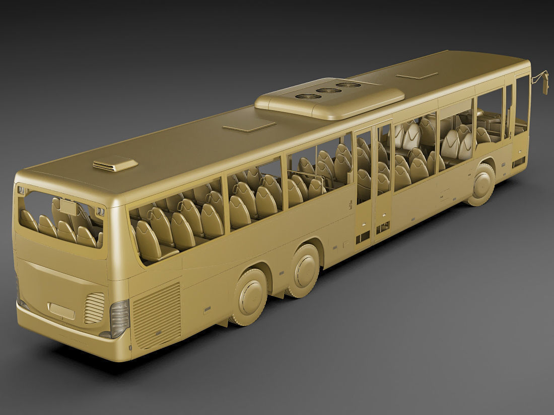Setra S418LE business bus 3D model_22