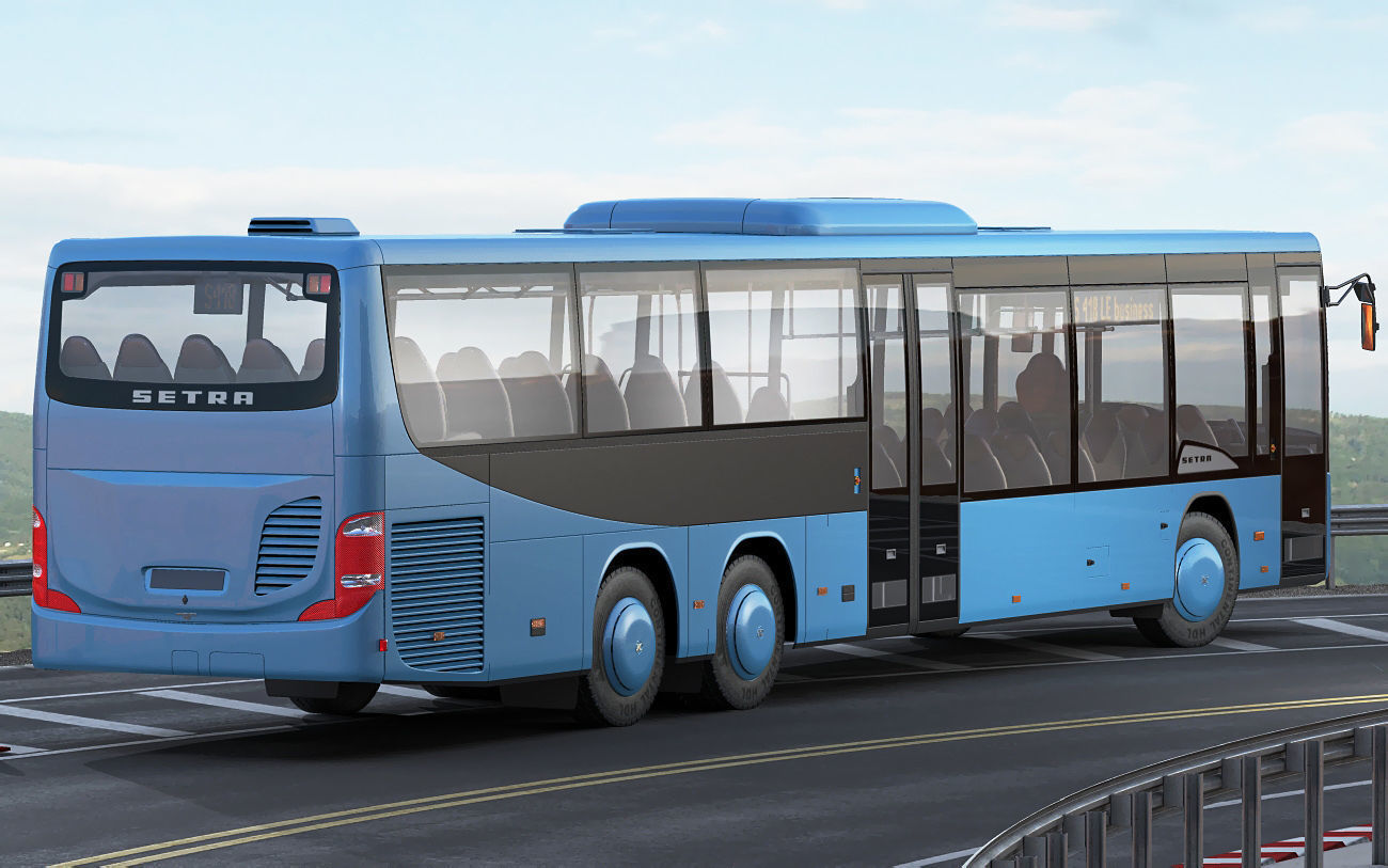 Setra S418LE business bus 3D model_20