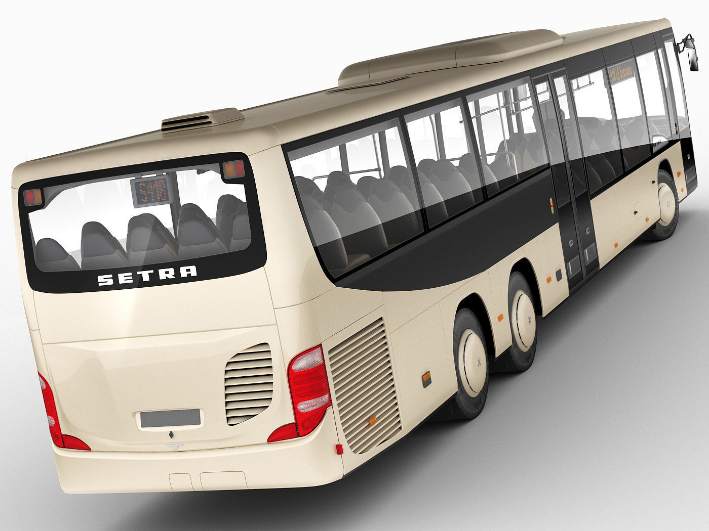 Setra S418LE business bus 3D model_2