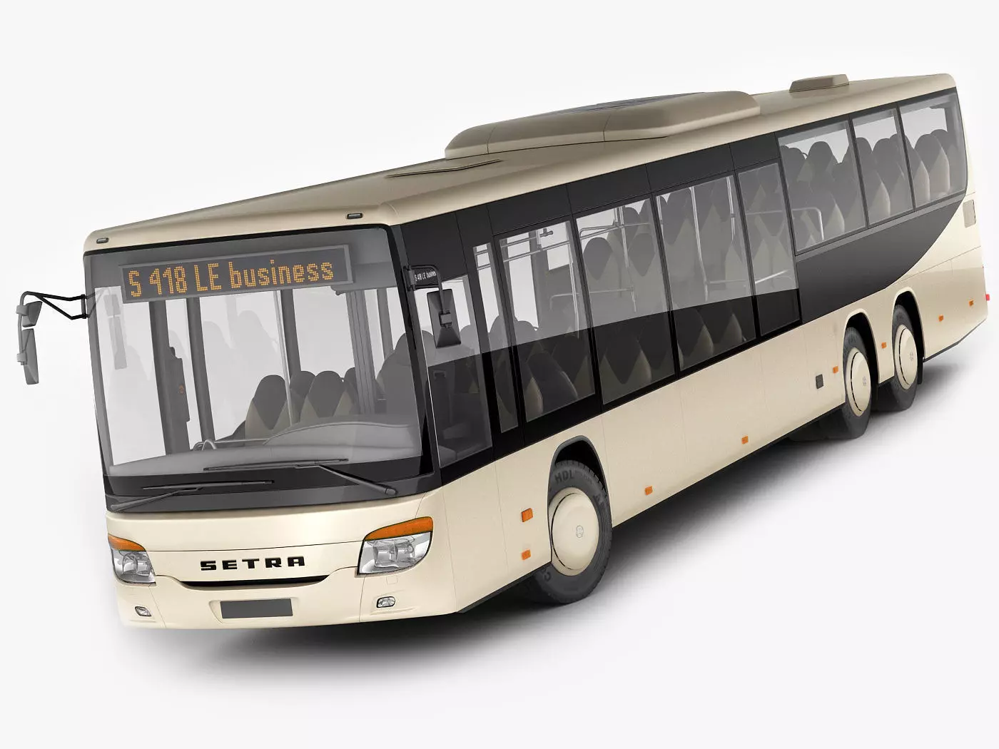 Setra S418LE business bus 3D model_0