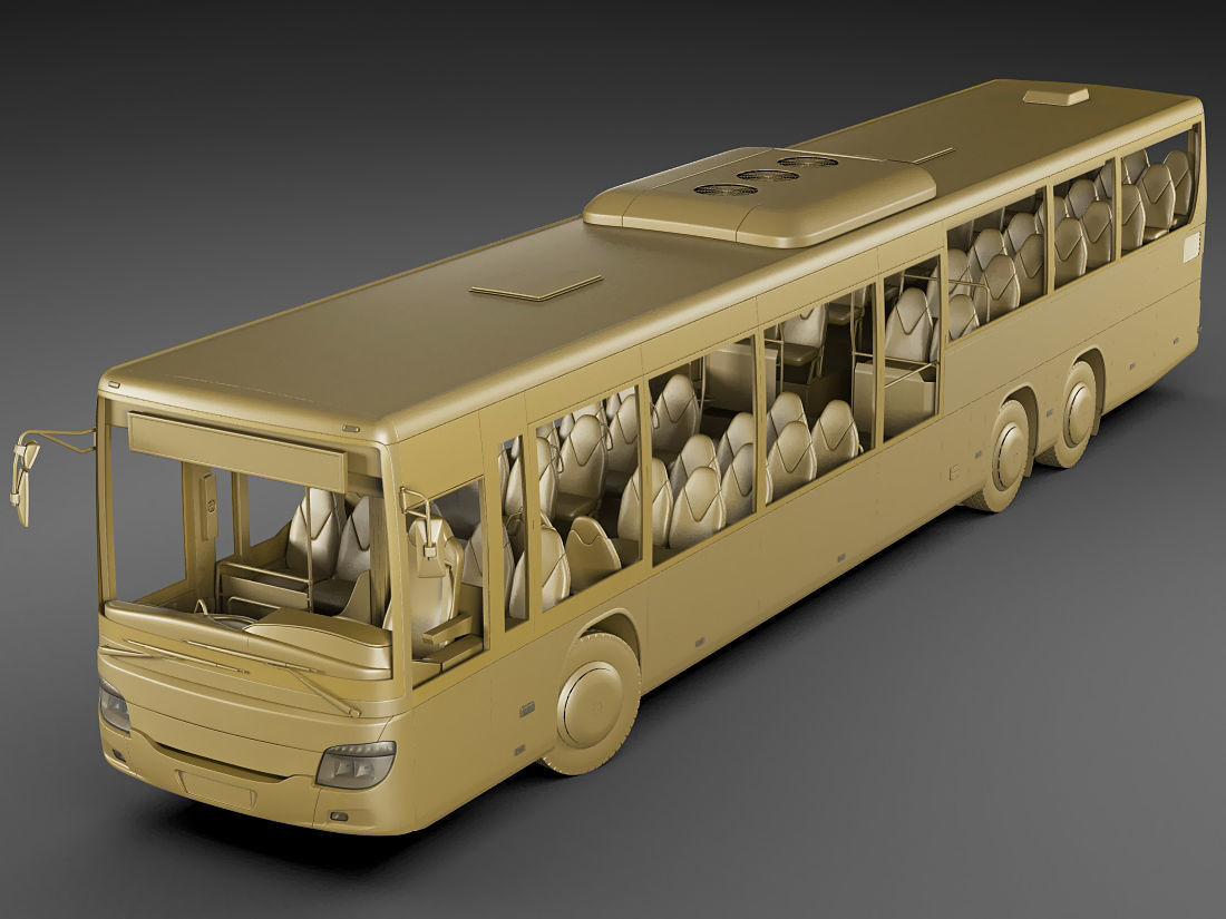 Setra S418LE business bus 3D model_21