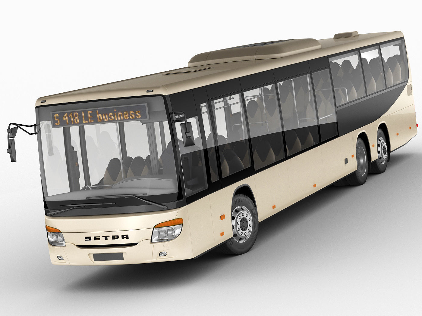 Setra S418LE business bus 3D model_1