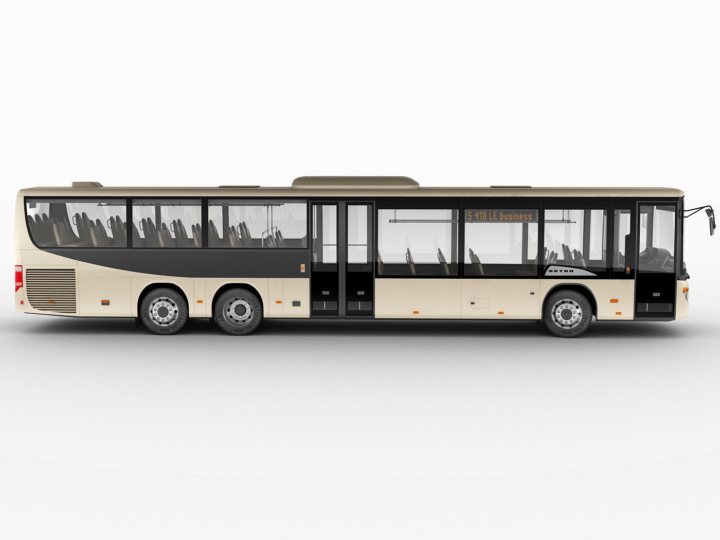 Setra S418LE business bus 3D model_4