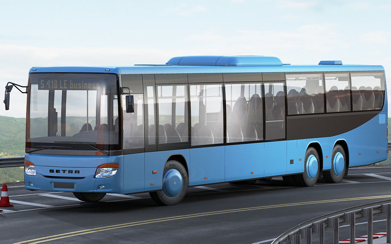 Setra S418LE business bus 3D model_19