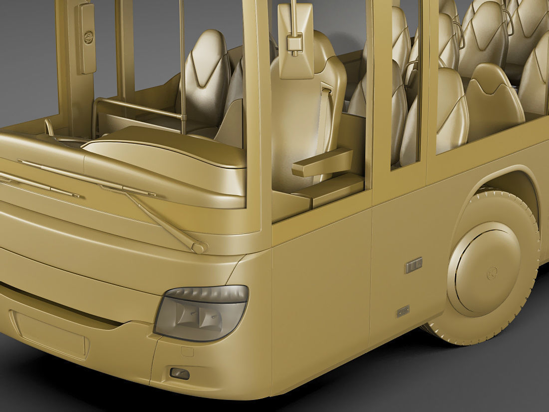 Setra S418LE business bus 3D model_24