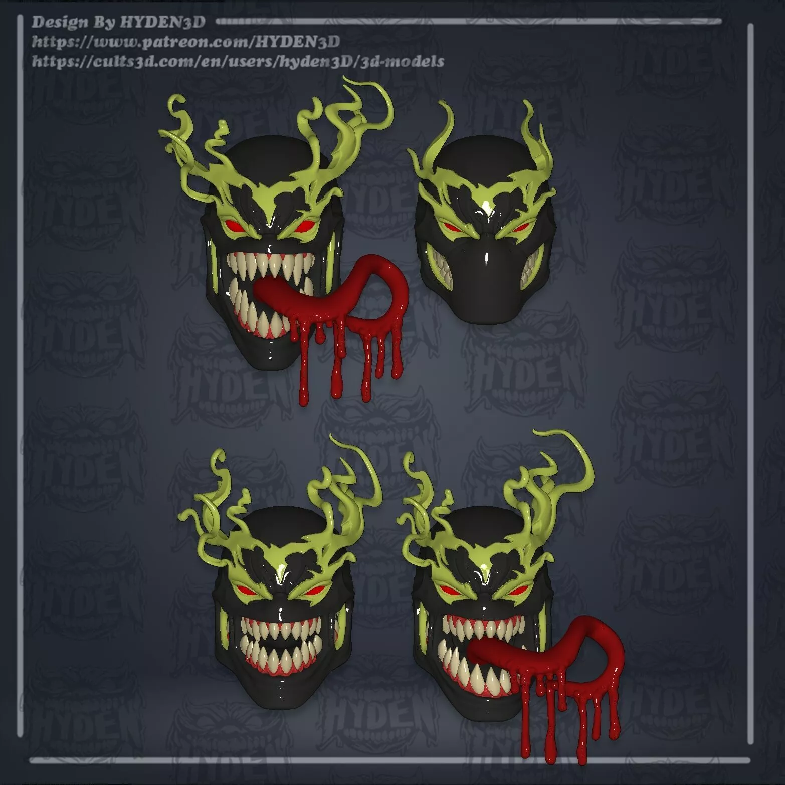 sleeper symbiote heads 3D print model