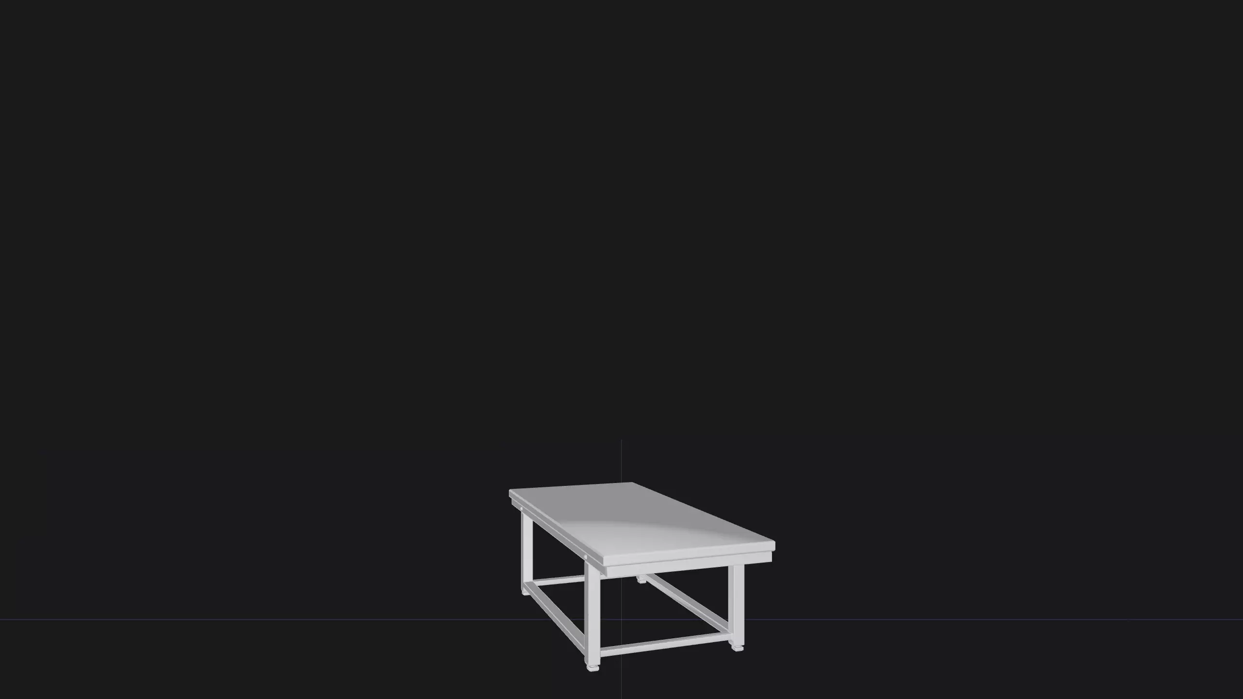Industrial coffee table Free low-poly 3D model