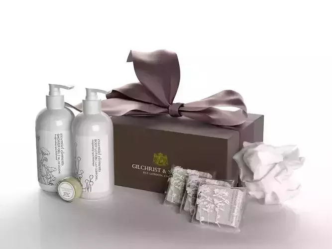 Essentiel Elements Body Care Products 3D model