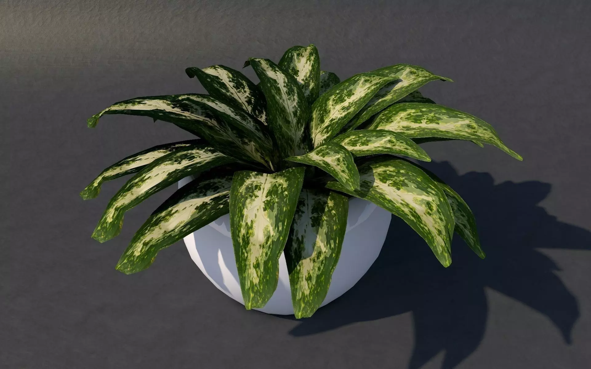 Low Poly UV Mapped Plant Free low-poly 3D model