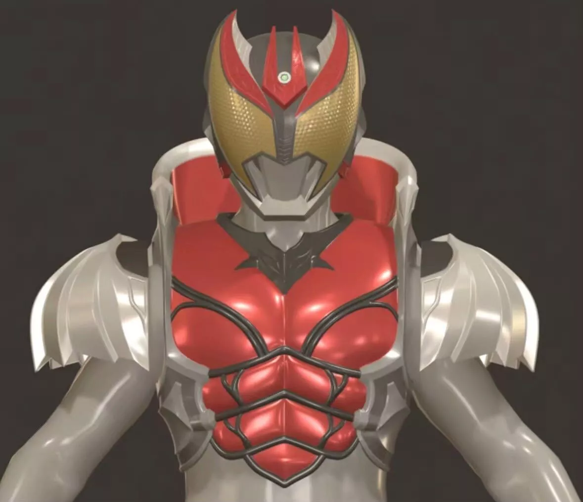 kamen rider kiva wearable suit 3D print model