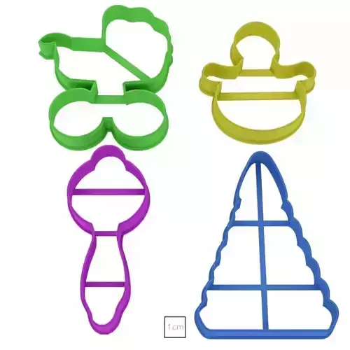 Set Child 1 cookie cutter for professional