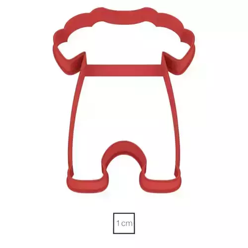 Romper cookie cutter for professional