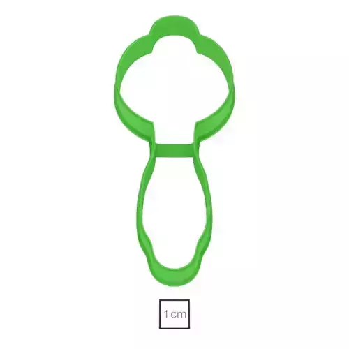 Baby rattle cookie cutter for professional