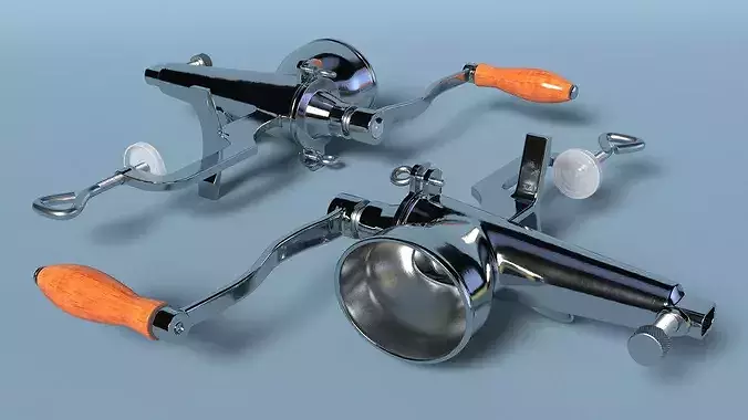 Steel Manual Juicer 3D model 5