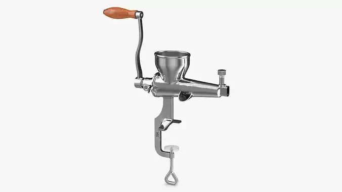 Steel Manual Juicer 3D model 2