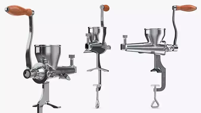 Steel Manual Juicer 3D model