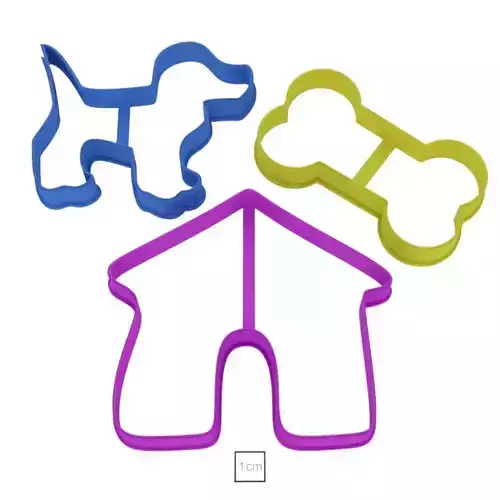 Set Puppy cookie cutter for professional