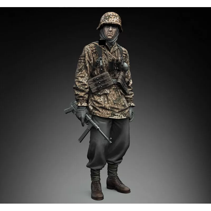 Waffen XX Soldier Standing Guard STL 3D print model