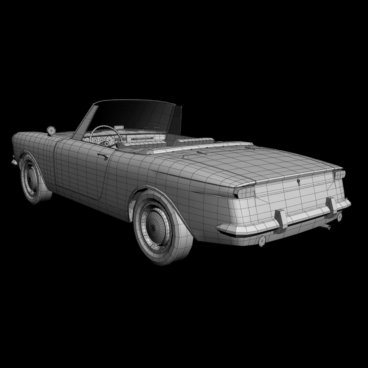 Opel Kadett Frua Cabriolet 3D model_15