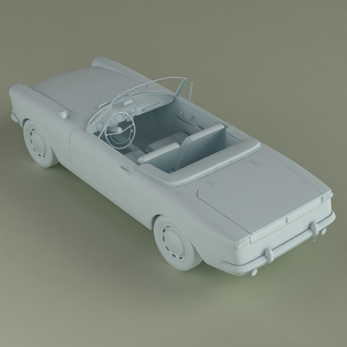 Opel Kadett Frua Cabriolet 3D model_12