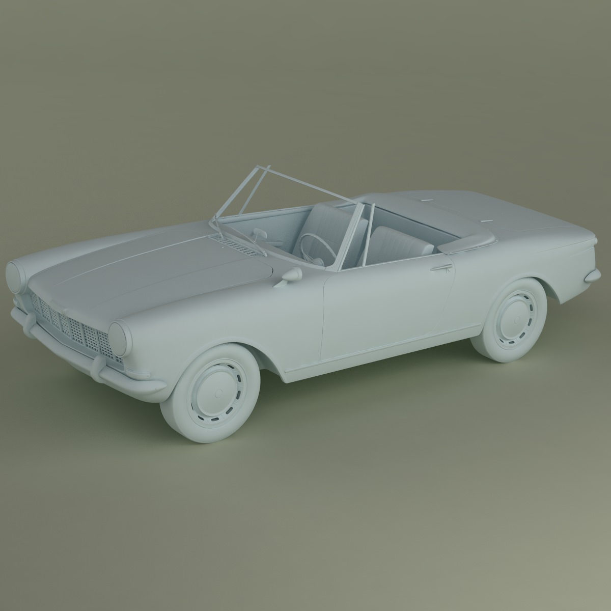 Opel Kadett Frua Cabriolet 3D model_10