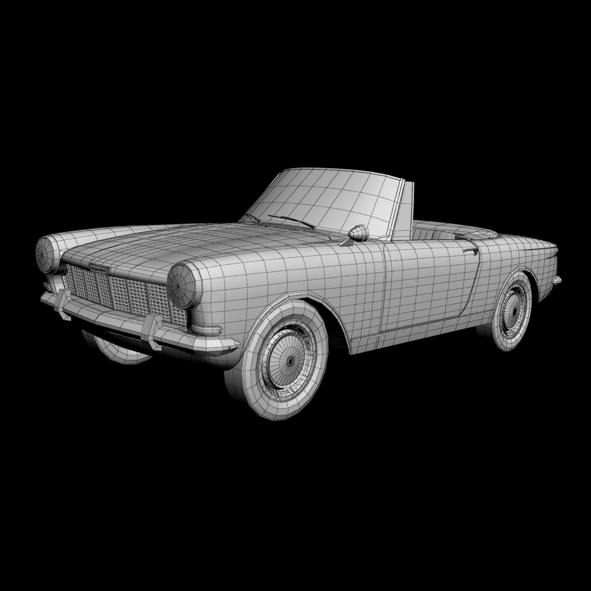 Opel Kadett Frua Cabriolet 3D model_13