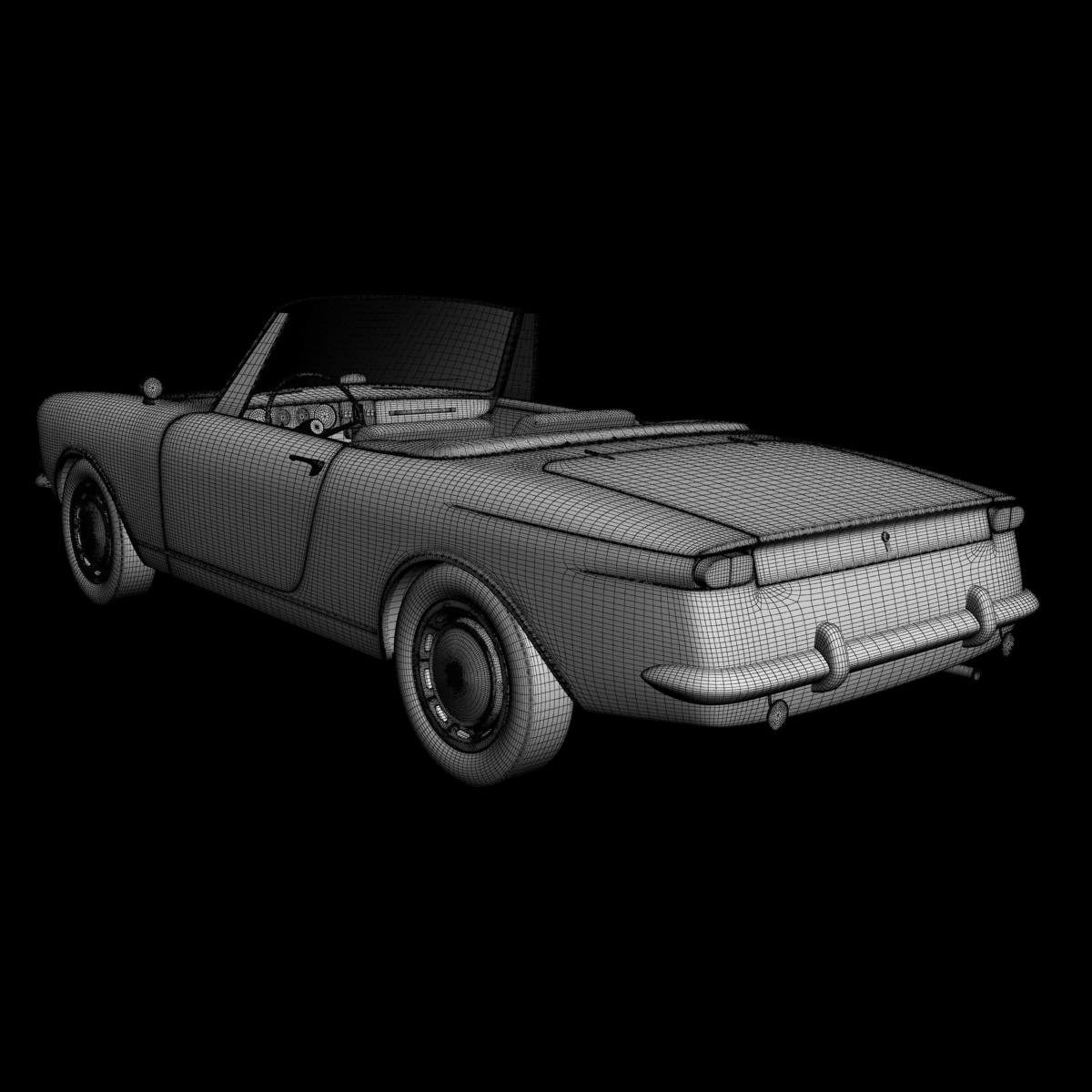 Opel Kadett Frua Cabriolet 3D model_16