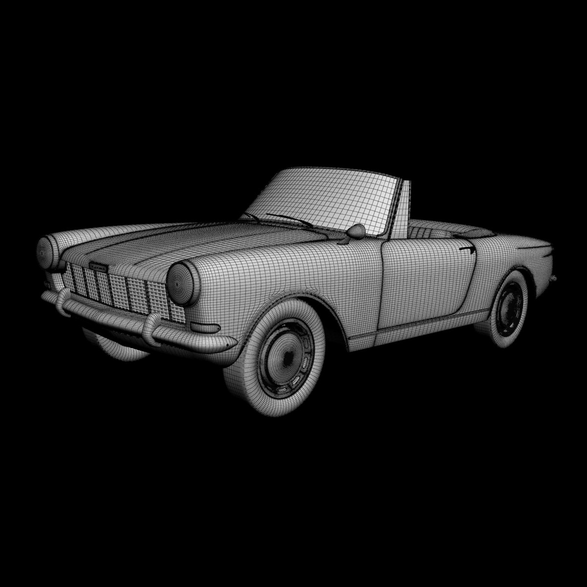 Opel Kadett Frua Cabriolet 3D model_14