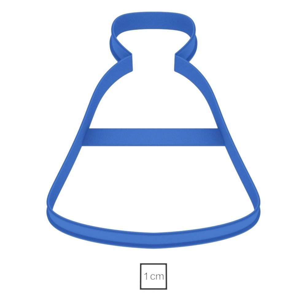 Bottle Potion cookie cutter for professional Free 3D print model_1
