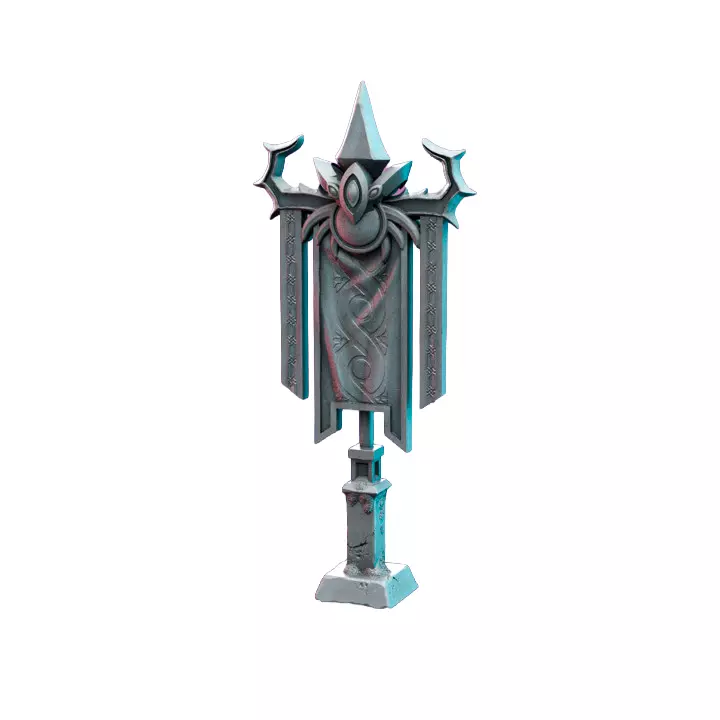 Underwater City Banner VI - Printable Resin Model 3D print model