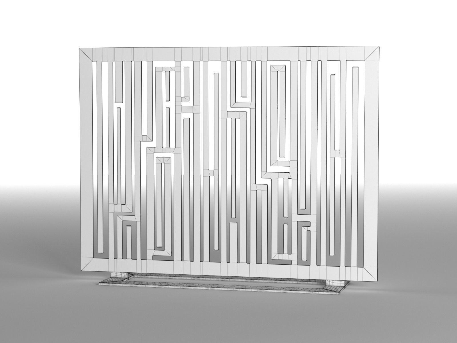 Fireplace Screen Rimbaud 3D model_1