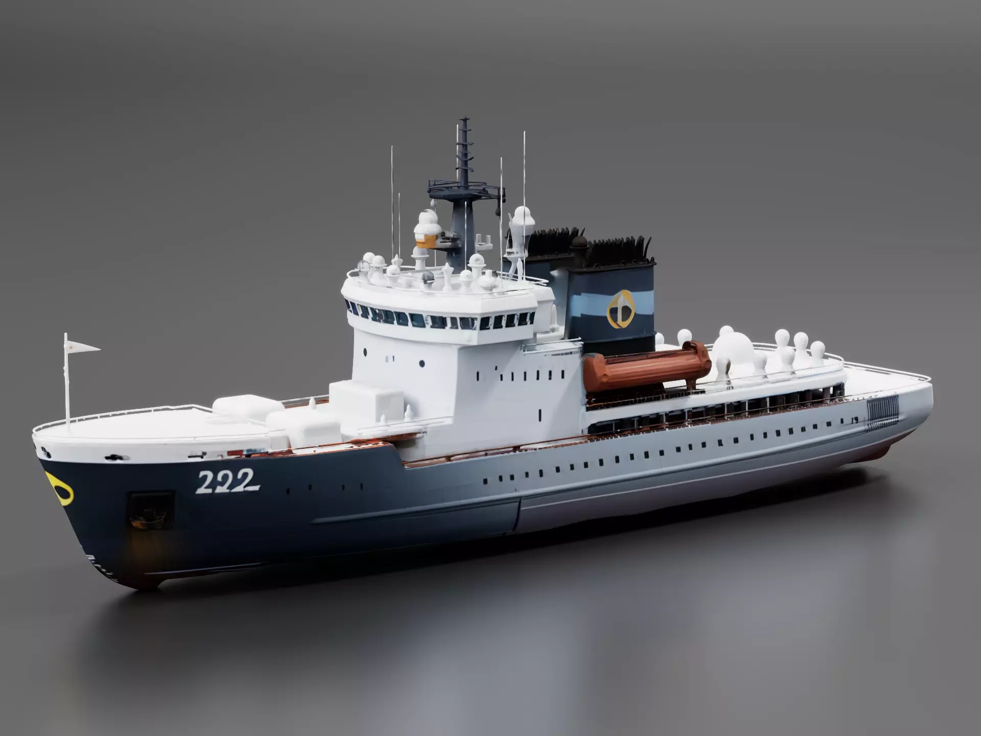 Project 22220 Icebreaker - Nuclear Icebreaker 3D print model