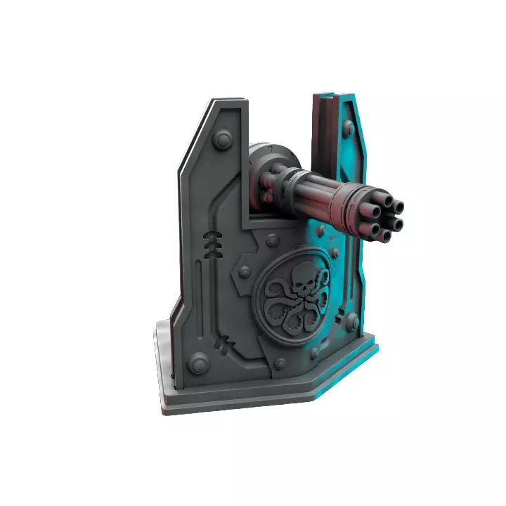 Machinegun IX - Tabletop RPG Miniature 3D print model