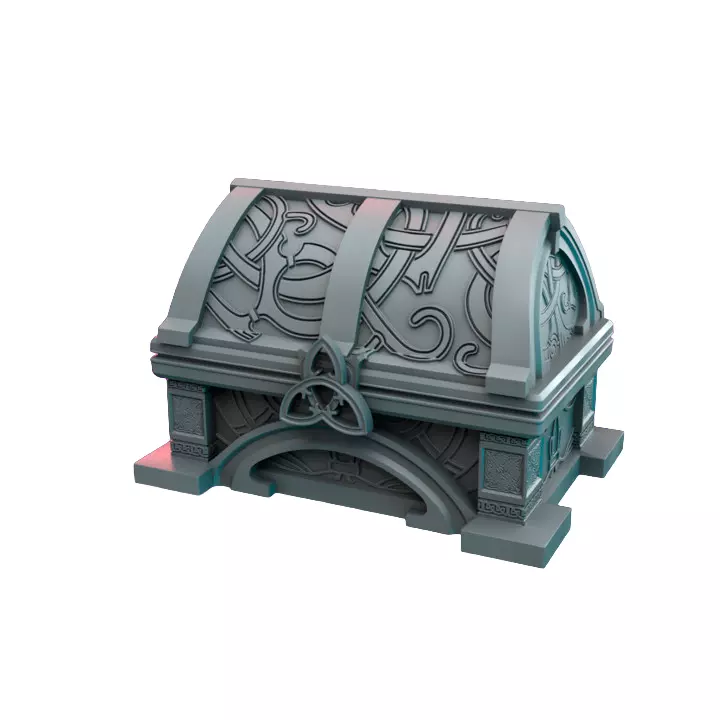Chest Valhalla I - Board Game Miniature STL 3D print model