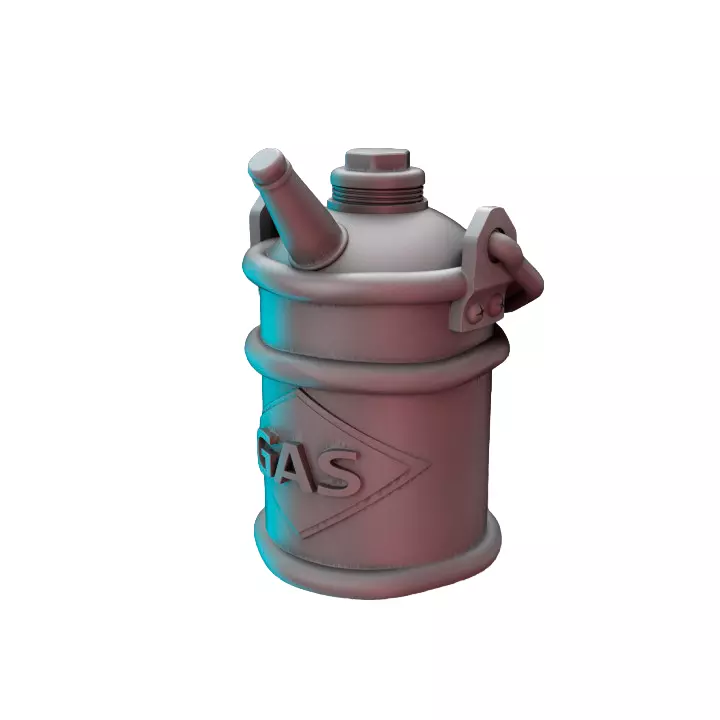 Gascan Retroland VI - Detailed Tabletop Figurine 3D print model