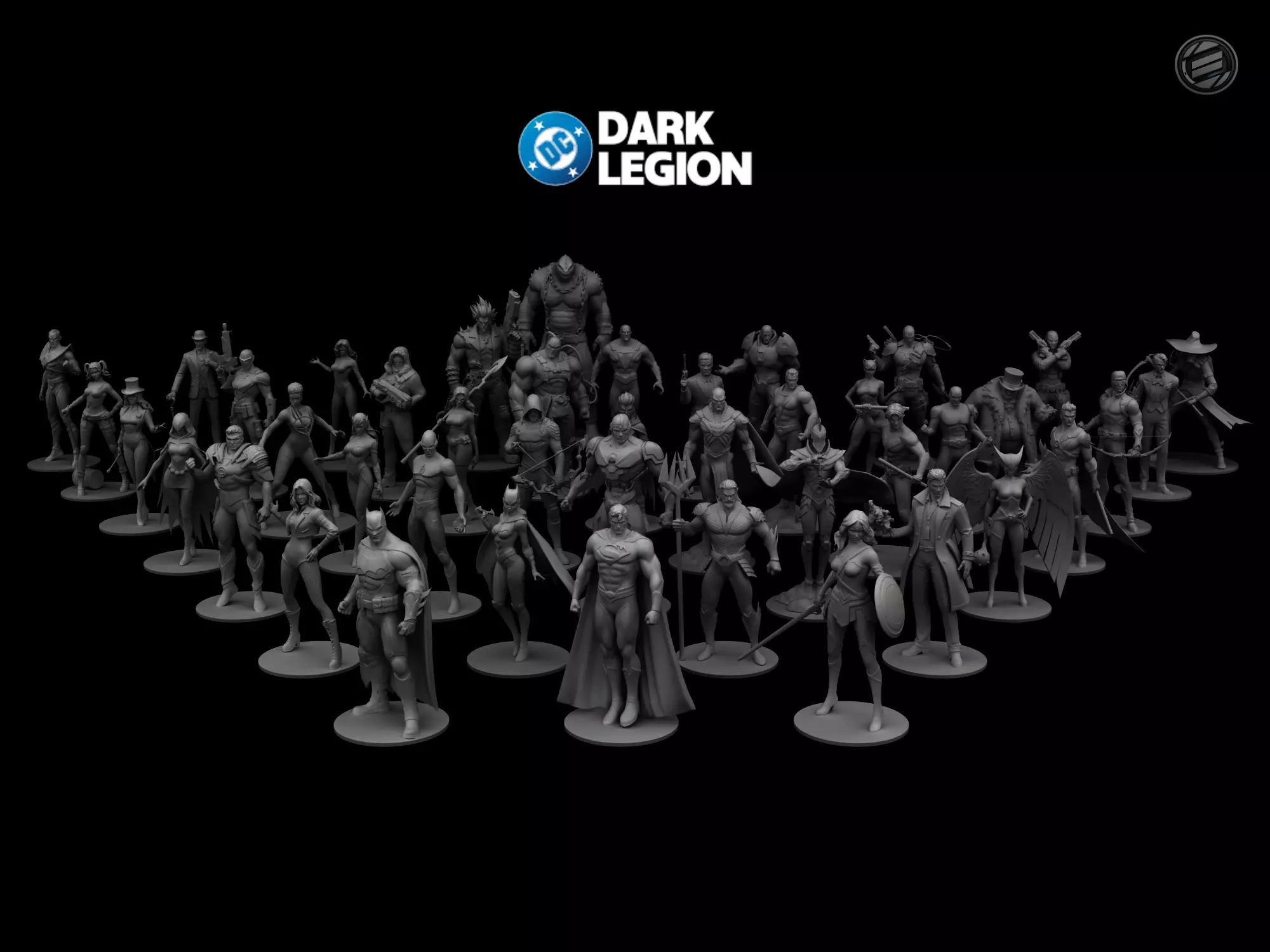 Miniatures - DC Dark Legion 3D print model