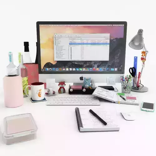Desk Decoration 4 3D model