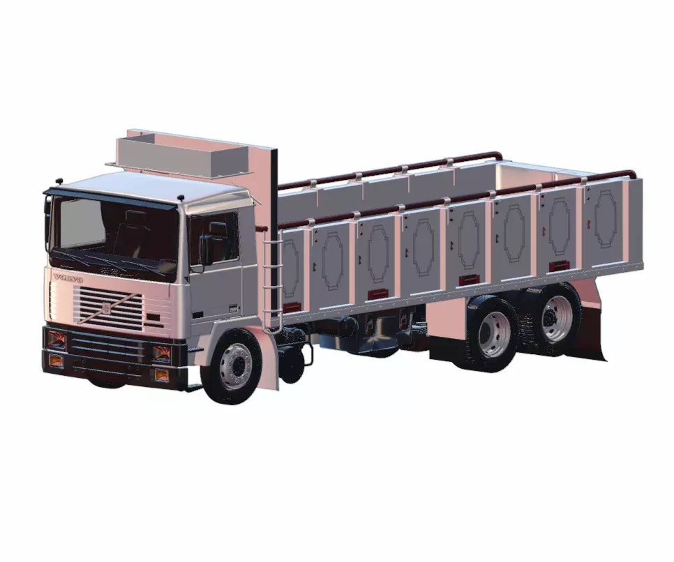 Volvo F12 - 3D Printable STL Model - Classic Heavy Duty Truck 3D print model