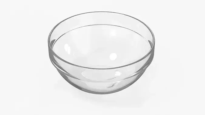 Glass Sauce Dip Cup 3D model