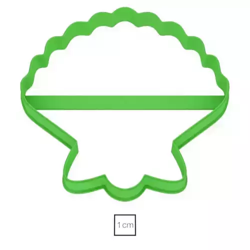 Seashell cookie cutter for professional