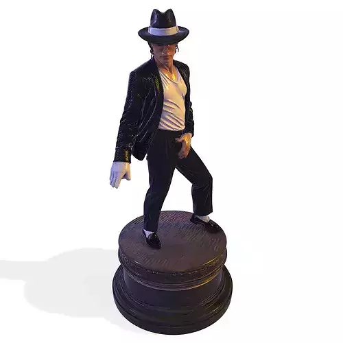 MJ Realistic 1980s Pop Legend Billie Jean Performance Statue PBR