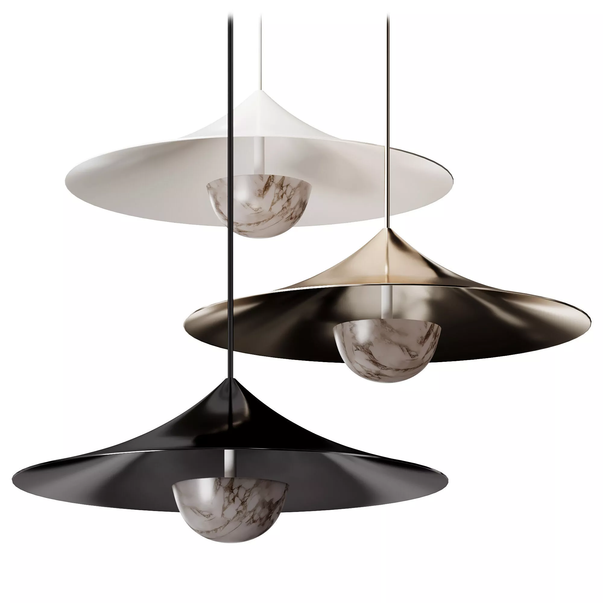 Aromas del Campo Hat Pendant Lamp Low-poly 3D model