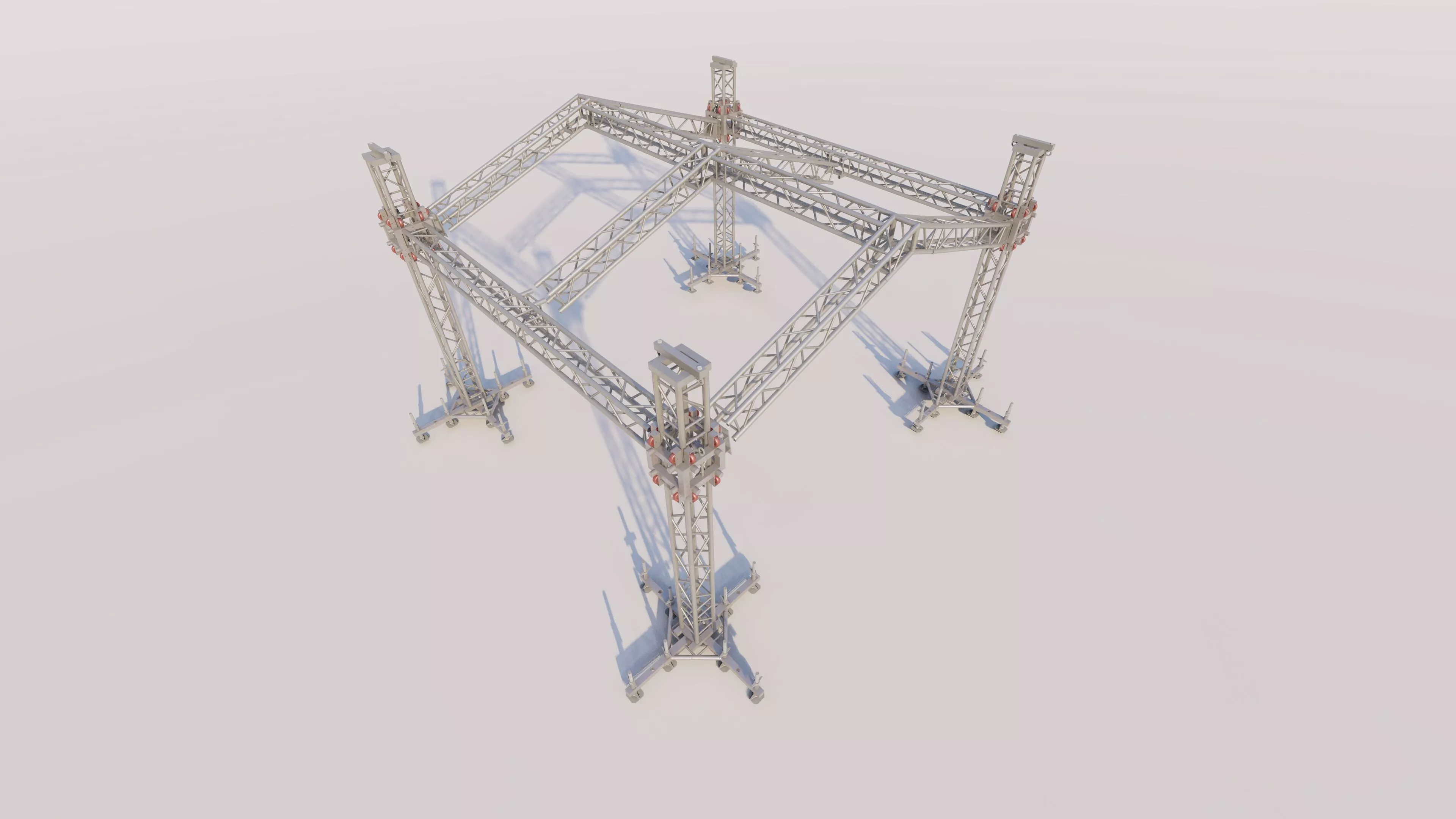 Prefabricated scarfel structure-Layher Structure Pavilion 3D model