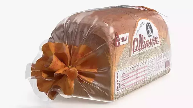 Allinson White Loaf High Fibre Sliced 3D model 3