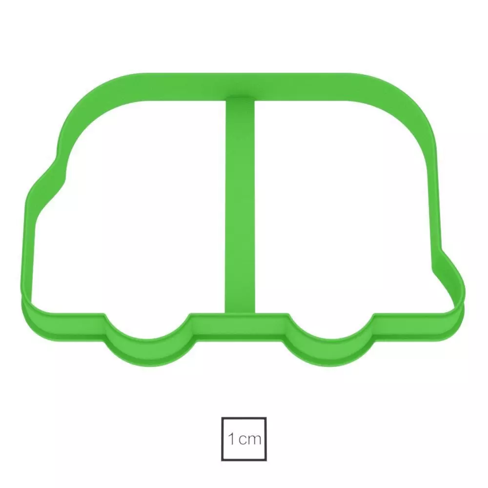 Bus cookie cutter for professional Free 3D print model