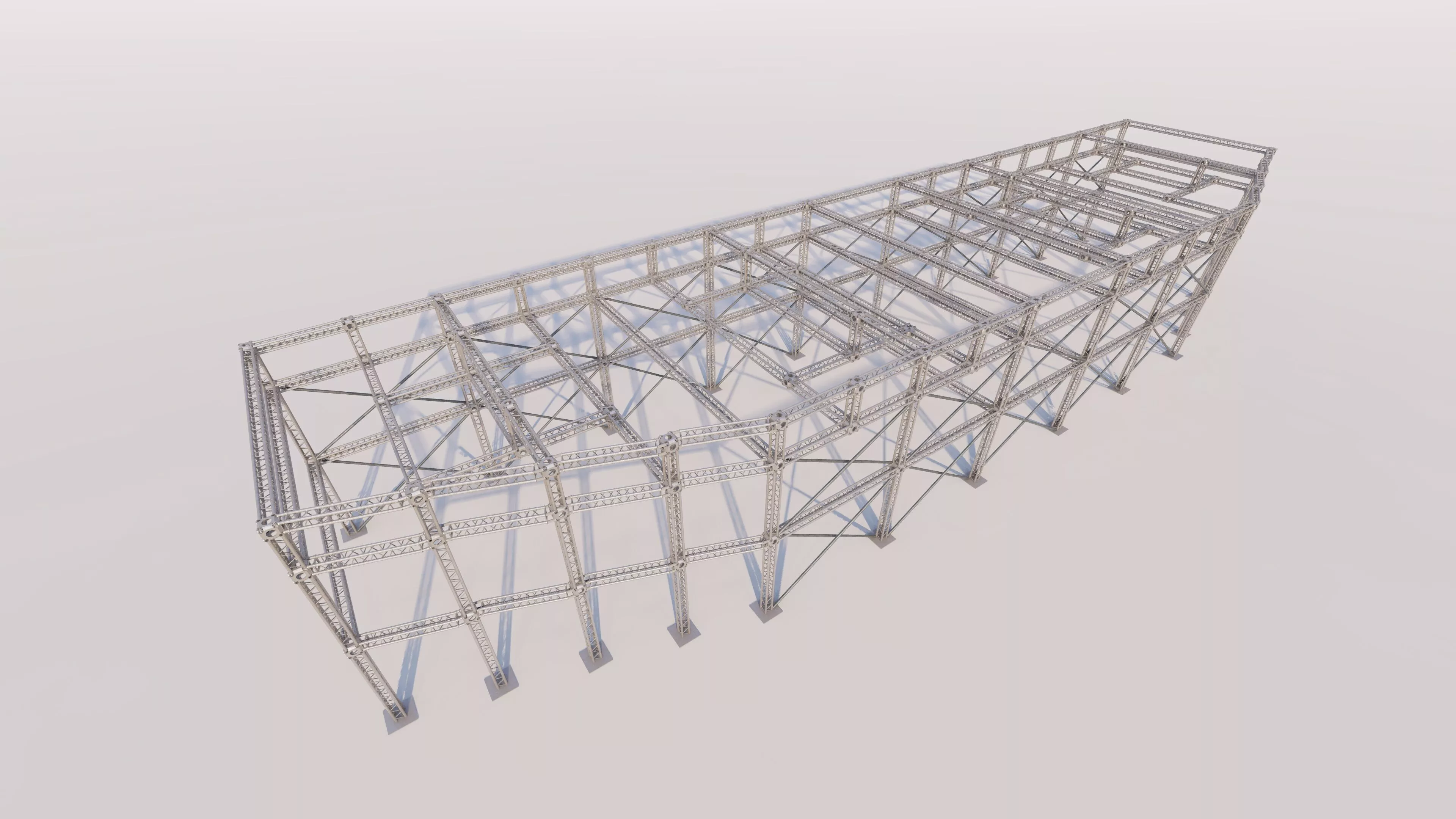 Prefabricated scarfel structure-Layher Structure Pavilion 3D model